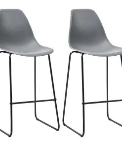 vidaXL 3 Piece Bar Set Plastic Grey