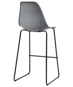 vidaXL 3 Piece Bar Set Plastic Grey