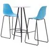 vidaXL 3 Piece Bar Set Plastic Blue