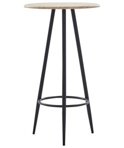 vidaXL 3 Piece Bar Set Plastic Grey