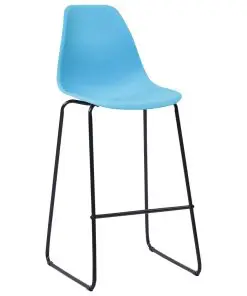 vidaXL 5 Piece Bar Set Plastic Blue