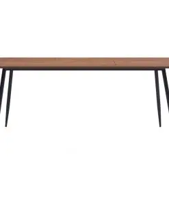 vidaXL 9 Piece Dining Set Grey Faux Leather