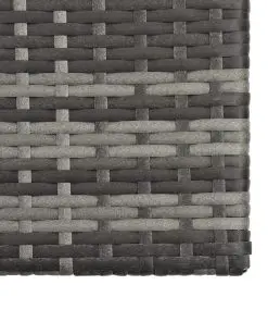 vidaXL 5 Piece Garden Lounge Set with Cushions Poly Rattan Grey