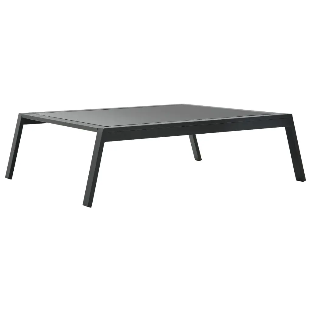 vidaXL 4 Piece Garden Lounge Set with Cushions Aluminium Dark Grey