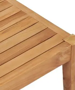 vidaXL Garden Table 90.5×55.5×30.5 cm Solid Teak Wood