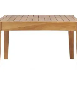 vidaXL Garden Table 90.5×55.5×30.5 cm Solid Teak Wood