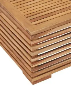 vidaXL Garden Table 69.5×69.5×31 cm Solid Teak Wood