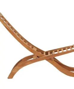 vidaXL Folding Garden Chairs Solid Teak Wood