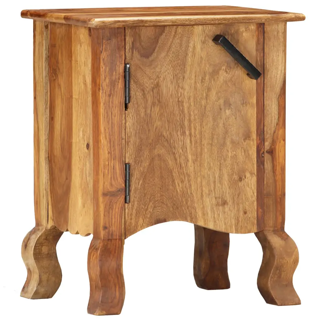 vidaXL Bedside Cabinet 40x30x50 cm Solid Sheesham Wood