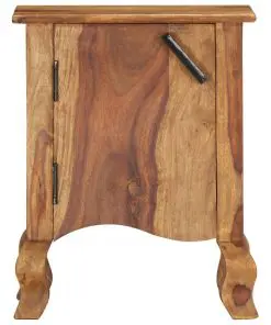 vidaXL Bedside Cabinet 40x30x50 cm Solid Sheesham Wood