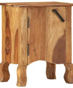 vidaXL Bedside Cabinet 40x30x50 cm Solid Sheesham Wood