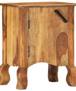 vidaXL Bedside Cabinet 40x30x50 cm Solid Sheesham Wood