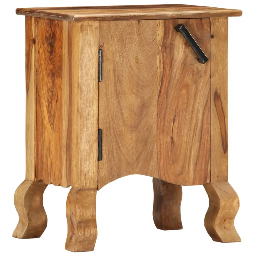 vidaXL Bedside Cabinet 40x30x50 cm Solid Sheesham Wood