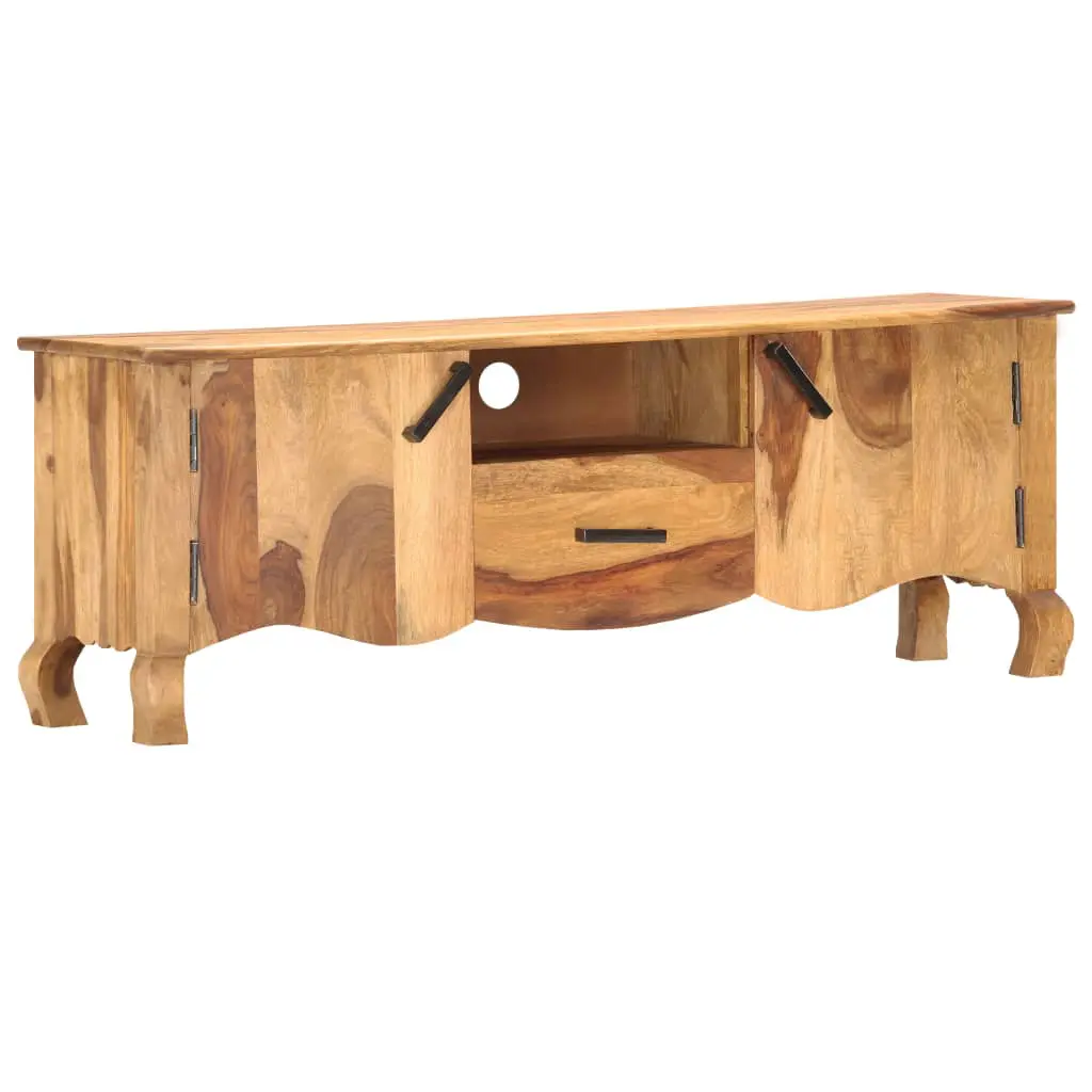vidaXL TV Cabinet 115x30x42 cm Solid Sheesham Wood