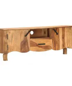 vidaXL TV Cabinet 115x30x42 cm Solid Sheesham Wood