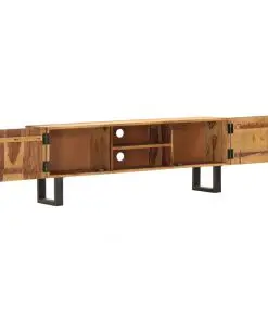 vidaXL TV Cabinet 130x30x47 cm Solid Acacia Wood
