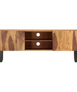 vidaXL TV Cabinet 130x30x47 cm Solid Acacia Wood