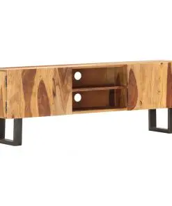 vidaXL TV Cabinet 130x30x47 cm Solid Acacia Wood