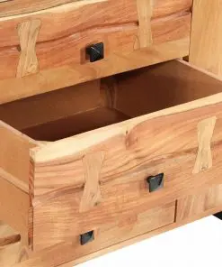 vidaXL Sideboard 150x40x75 cm Solid Acacia Wood