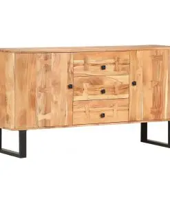 vidaXL Sideboard 150x40x75 cm Solid Acacia Wood
