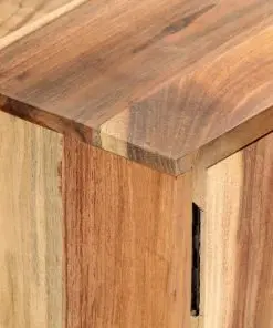 vidaXL TV Cabinet 118x30x45 cm Solid Acacia Wood