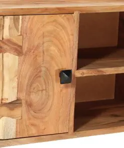 vidaXL TV Cabinet 118x30x45 cm Solid Acacia Wood