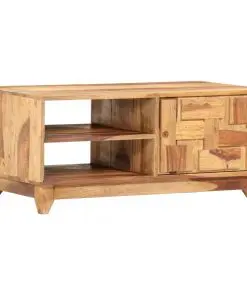 vidaXL TV Cabinet 90x45x40 cm Solid Sheesham Wood
