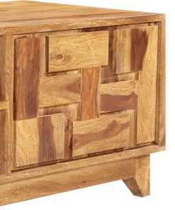 vidaXL TV Cabinet 90x45x40 cm Solid Sheesham Wood
