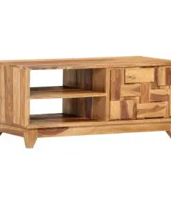 vidaXL TV Cabinet 90x45x40 cm Solid Sheesham Wood