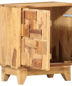 vidaXL Bedside Cabinet 40x30x50 cm Solid Sheesham Wood