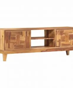 vidaXL TV Cabinet 130x30x45 cm Solid Sheesham Wood