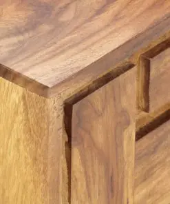 vidaXL TV Cabinet 130x30x45 cm Solid Sheesham Wood