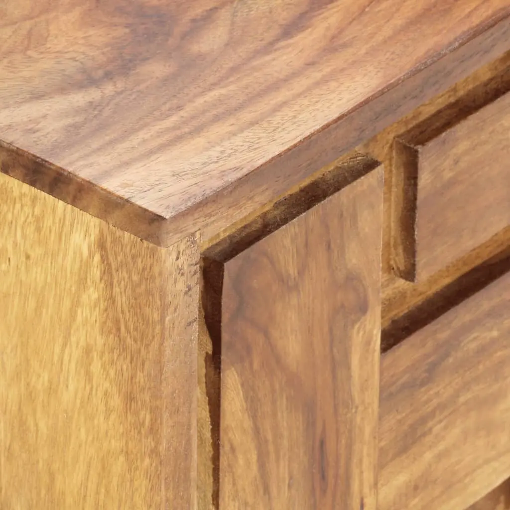 vidaXL TV Cabinet 130x30x45 cm Solid Sheesham Wood