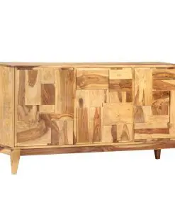 vidaXL Sideboard 145x40x76 cm Solid Sheesham Wood