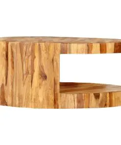 vidaXL Round Coffee Table 65×30 cm Solid Sheesham Wood