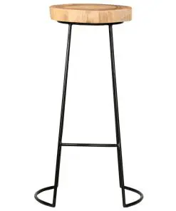 vidaXL Bar Stools 2 pcs Solid Acacia Wood
