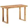 vidaXL Dining Table 118x60x76 cm Solid Sheesham Wood