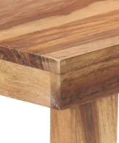 vidaXL Dining Table 118x60x76 cm Solid Sheesham Wood