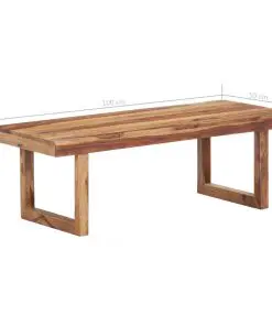 vidaXL Coffee Table 100x50x35 cm Solid Sheesham Wood
