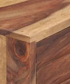 vidaXL TV Cabinet 140x28x47 cm Solid Sheesham Wood