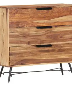 vidaXL Sideboard 80x30x75 cm Solid Sheesham Wood