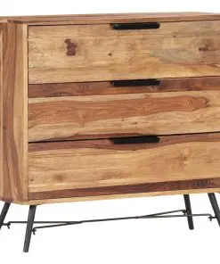 vidaXL Sideboard 80x30x75 cm Solid Sheesham Wood