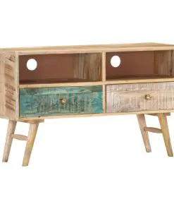 vidaXL TV Cabinet 88x30x50 cm Solid Mango Wood
