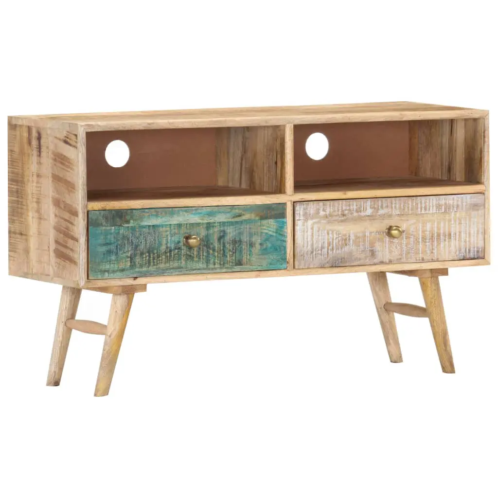 vidaXL TV Cabinet 88x30x50 cm Solid Mango Wood