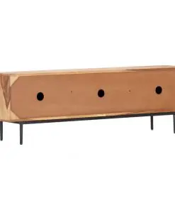vidaXL TV Cabinet 140x30x45 cm Solid Sheesham Wood