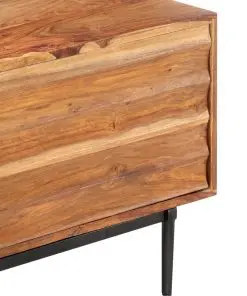 vidaXL TV Cabinet 140x30x45 cm Solid Sheesham Wood