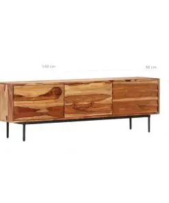 vidaXL TV Cabinet 140x30x45 cm Solid Sheesham Wood