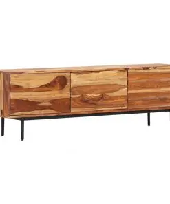vidaXL TV Cabinet 140x30x45 cm Solid Sheesham Wood