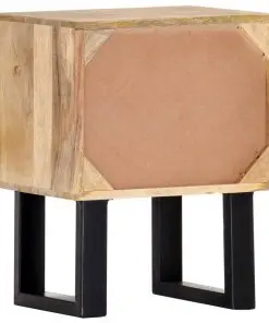 vidaXL Bedside Cabinet 40x30x50 cm Solid Mango Wood