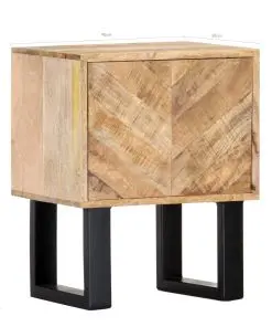 vidaXL Bedside Cabinet 40x30x50 cm Solid Mango Wood